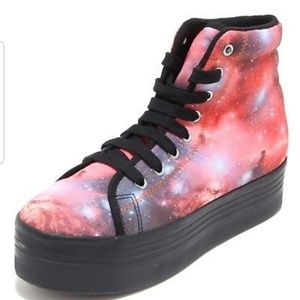 JEFFREY CAMPBELL GALAXY PLATFORM SNEAKERS